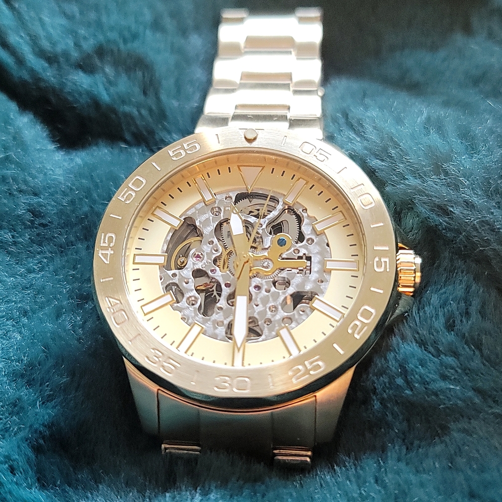NEW 22mm Automatic Gold Fossil watch 22mm